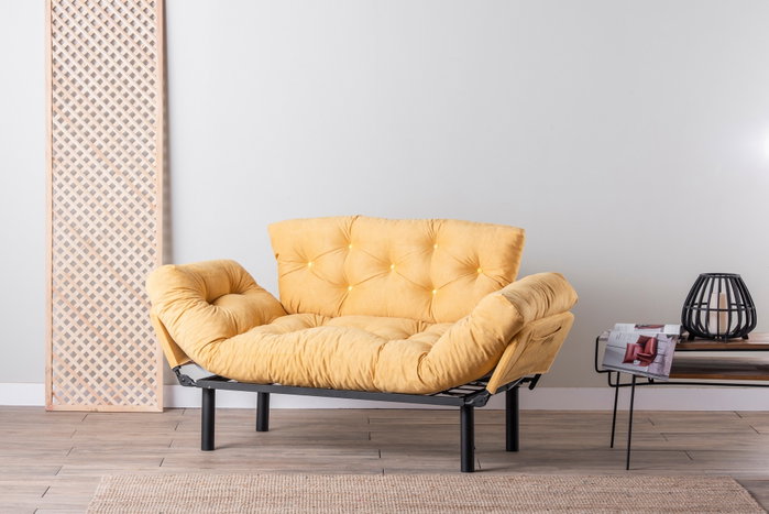 Atelier Del Sofa Nitta - Sofá-Cama de 2 Plazas Mostaza Atelier Del Sofa Nitta - Sofá-Cama de 2 Plazas Mostaza